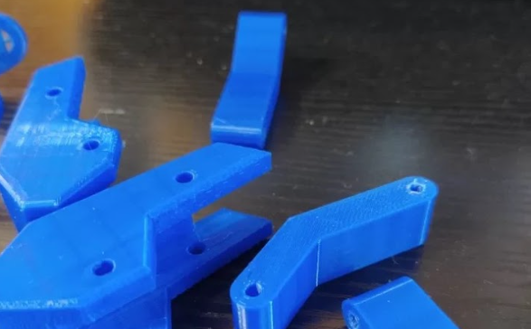 3D printed connecting parts made using PLA filament