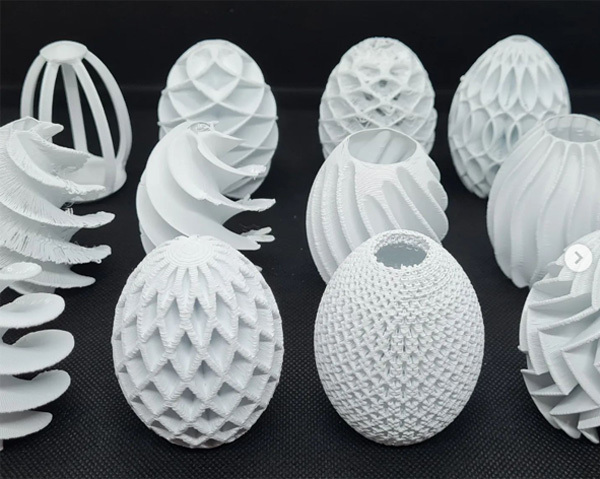 Prototypes created by small 3D printers