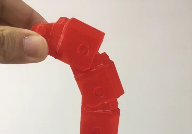 Flexible 3D prints with joints