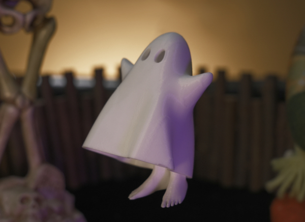 Sheet Ghosts, made from 3D prints
